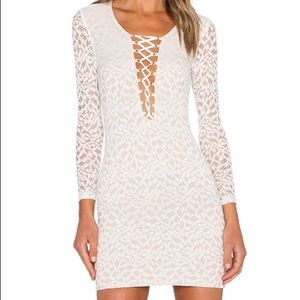Revolve lace up lace dress